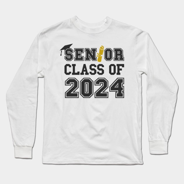 Senior Class of 2024 Long Sleeve T-Shirt by Folke Fan Cv